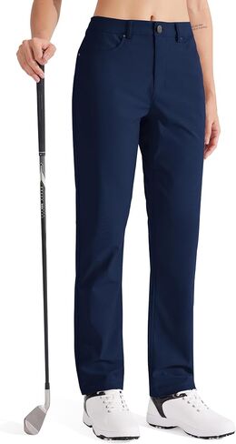 Libin Womens Dress Pants 29" 31" Stretch Straight Leg Work Slacks Office Business Casual Golf Pants for Travel Lightweight in Kuwait