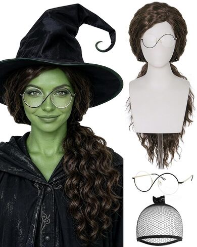 JoneTing Teal Wig 【+Wig Cap】 Cosplay for Women Medium Length Anime Wigs with Bands Synthetic Hair Wigs for Game Cosplay Costume in Kuwait
