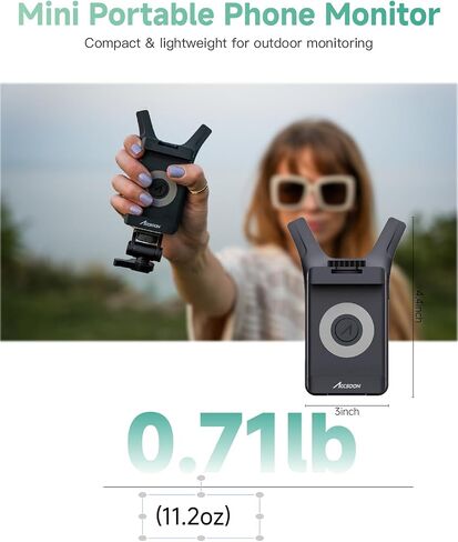 جهاز إرسال صور الفيديو اللاسلكي Accsoon CineView Nano، نظام نقل الصور HDMI 5 جيجا هرتز لمثبت الكاميرا RS2/RS3/RS3 Pro/Camera مع 4 شاشات RX، زمن استجابة منخفض 0.06 ثانية ونطاق 500 قدم، سهل التركيب in Kuwait