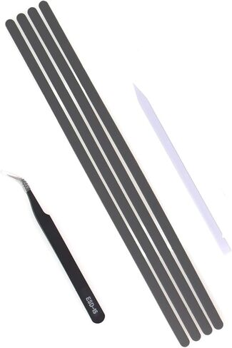 4 x Non-Slip Bumper Feet Strips Kit(Plastic Scribe,Tweezers,2 Surface Wipes) for Dell Inspiron 5368 5378 5379 |7368 7375 7378 |7000 7460 7472 7560 7572 |Inspiron 15 7569 7579|DIY Feet for HP Laptops in Kuwait