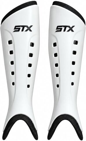 STX Adult Hinder Field Hockey Shin Guards (S/M, White) in Kuwait