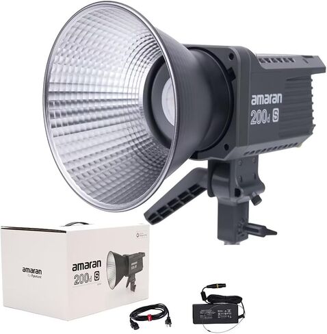 Aputure Amaran 200d S Led Video Light | 200w Daylight-Balanced LED Monolight 5600K Bowens Mount LED Photography Lighting Kit with App Control in Kuwait