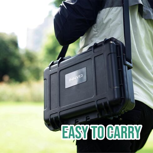Waterproof Hard Case for DJI Mini 4 Pro Fly More Combo RC 2 / RC-N2, Rugged Protective Carrying Case Compatible with DJI Mini 4 PRO/Mini 3 PRO, Rubber Handle Mesh Pocket Black in Kuwait