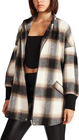 Steve Madden Apparel womens Harper COAT, Black, X-Small US in Kuwait