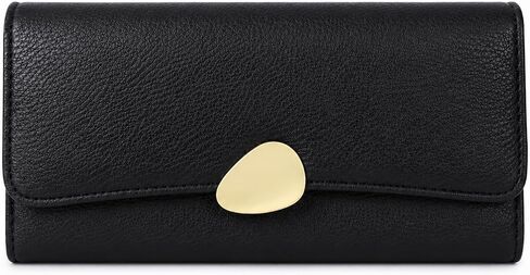 Mokoze Wallet Women, Clutch Wallet with Zip Pocket Large Capacity PU Leather Trifold Wallet Ideal Accessory for Gifts, Everyday Life and Business Occasions（Khaki） in Kuwait