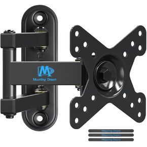 Mounting Dream UL Listed Full Motion Monitor Wall Mount TV Bracket for 10-26 Inch LED, LCD Flat Screen TV and Monitor, TV Mount with Swivel Articulating Arm, Up to VESA 100x100mm and 33LBS MD2463 in Kuwait