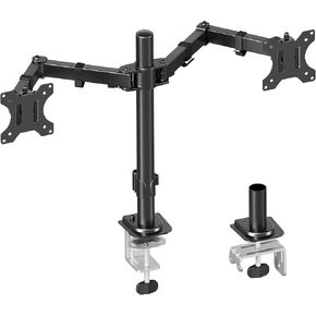 MOUNT PRO Dual Monitor Mount Fits 13-32 Inch/17.6lbs LCD Screen, Computer Monitor Desk Mount, Articulating Monitor Arm, Height Adjustable Monitor Stand for 2 Monitors, VESA Mount 75x75/100x100mm in Kuwait