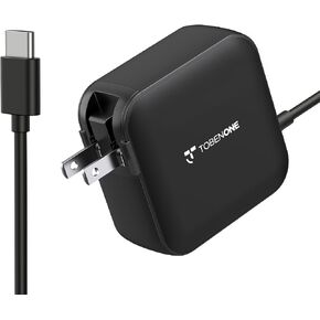 شاحن كمبيوتر محمول USB C بقدرة 100 واط، محول إمداد طاقة GaN III عالمي، شاحن سريع بديل قابل للطي PD3.0 لأجهزة MacBook Pro/Air وHP وLenovo وAsus وSteam Deck وجميع الأجهزة من النوع C (كابل بطول 5 أقدام) in Kuwait