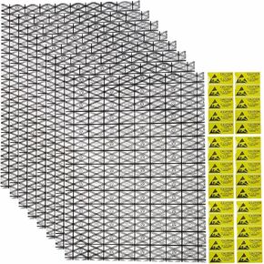 LJY 30 Pieces Antistatic Bags ESD Shielding with Top Open for Motherboard Graphics Video Card LCD Screen with Labels, 30 x 40 cm / 11.8 x 15.7 inch in Kuwait