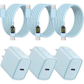 شاحن USB C شاحن iPhone 15 سريع [معتمد من MFi] شاحن iPad Pro 3 عبوات 6FT متوافق مع iPhone 15/iPhone 15 iPro/iPhone 15 Pro Max، iPad Pro، iPad Mini، هواتف Samsung/Android in Kuwait