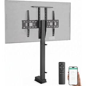 ynVISION.DESIGN Motorized TV Lift Mount for 37"-80" TV's | Vertical Lift Motor TV Stand with RF Remote and Smart Phone Control via WiFi in Kuwait