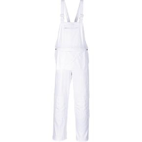 Portwest S810 Bolton Painters Bib Cotton Overalls White, X-Small in Kuwait