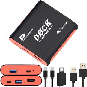 بطاقة تسجيل 4K لجهاز نينتندو سويتش، USB3.0 1080P 60FPS HDMI كاميرا فيديو لينك بطاقة التقاط العاب للبث المباشر تعمل مع Xbox PS4 PS5 PC DSLR لاوبس وتويتش والبث المباشر والتسجيل in Kuwait