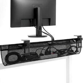 VIVO Mesh 36 Inch Clamp-on Under Desk Cable Net, Workstation Wire Organizer, Cable Management for Home and Office, Black, DESK-AC36MH in Kuwait