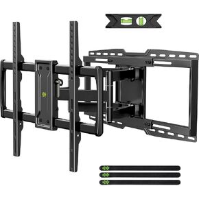 USX MOUNT Full Motion TV Wall Mount Bracket for 32-90" TVs up to 150lbs with 8" Sliding Design, Ultra-Large TV Mount for up to 24" Studs with Swivel, Tilt, Extension & Leveling, Max VESA 600x400mm in Kuwait
