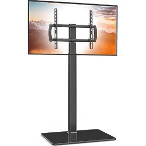 Universal Floor TV Stand with Mount 80 Degree Swivel Height Adjustable and Space Saving Design for Most 27 to 65 inch LCD, LED OLED TVs, Perfect for Corner & Bedroom HT1002B in Kuwait