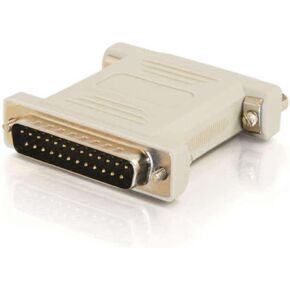 C2G محول مودم ذكر الى DB25 انثى من RS232 ذكر الى DB25 Null ، بيج، 1.5 انش 02469 in Kuwait