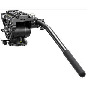 Leofoto BV-10 Fluid Video Head Kit Arca / RRS Compatible Inc QR Plate + Left / Right Hand Handle in Kuwait