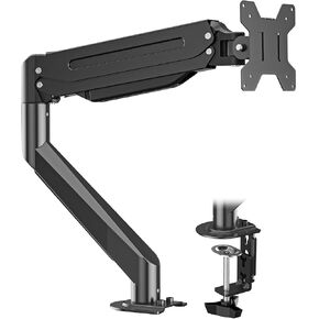 Suptek Single Monitor Gas Spring Desk Mount, Heavy Duty Monitor Arm for Ultrawide Screen up to 32 inch, 22 lbs. Fully Adjustable, Mounting Holes 75 and 100 (MD18), Black in Kuwait