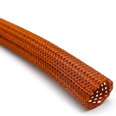 Electriduct 2" Hook Self Closing Sleeve Braid Wrap Around Sleeving Flame Retardant Flexible Mesh Cord Cover Cable Protector Wire Organizer - 250 Feet - White in Kuwait