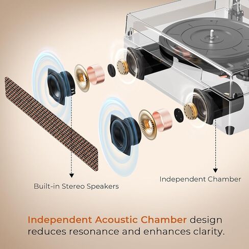 Record Player Bluetooth Turntable with Built-in Speaker, USB Recording Audio Music Vintage Portable Turntable for Vinyl Records 3 Speed, LP Phonograph Record Player, Black in Kuwait