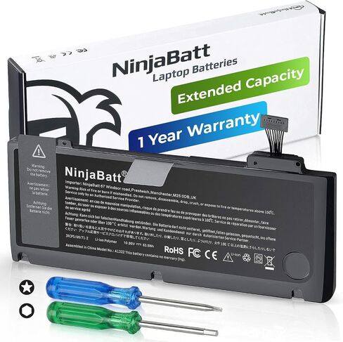 NinjaBatt Battery A1502 A1582 for Apple MacBook Pro Retina 13" A1493 [Early 2015 Mid 2014 Late 2013] - Long Lasting [71.8Wh/11.43V] in Kuwait