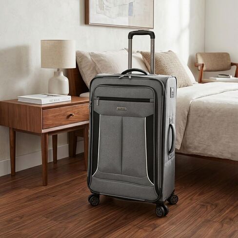 Perry Ellis Luggage Viceroy 2 Piece Set Expandable Suitcase with Spinner Wheels, Navy, One Size in Kuwait