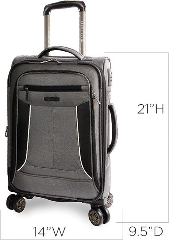 Perry Ellis Luggage Viceroy 2 Piece Set Expandable Suitcase with Spinner Wheels, Navy, One Size in Kuwait