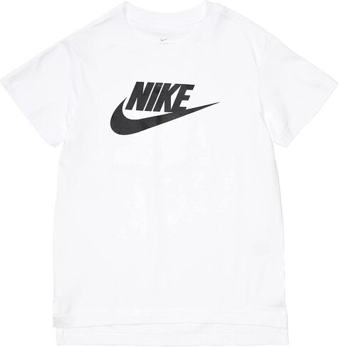 Nike Girl's NSW Tee DPTL Basic Futura (Little Kids/Big Kids) White MD (10-12 Big Kid) in Kuwait