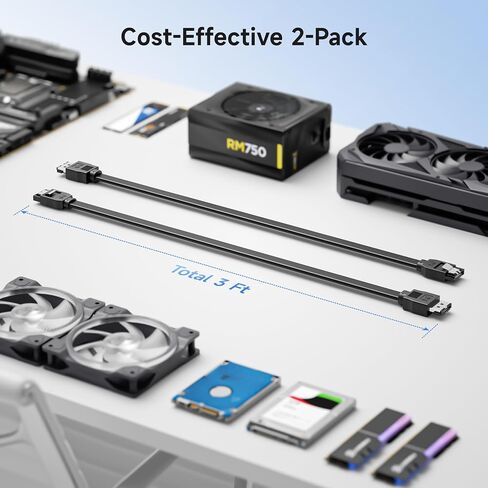Cable Matters 2-Pack 6 Gbps SATA III to eSATA Cable 3 Feet in Kuwait