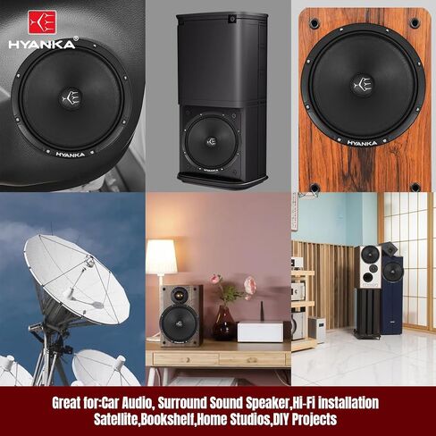 H YANKA 6x9 Speakers Car Audio, Full-Range Stereo, 600 Watts, 4-Way Coaxial 6 9 car Speakers, Delivering Clear Stereo Sound with No Distortion, Suitable for Cars, Trucks, Jeeps, and More (1 Pair) in Kuwait