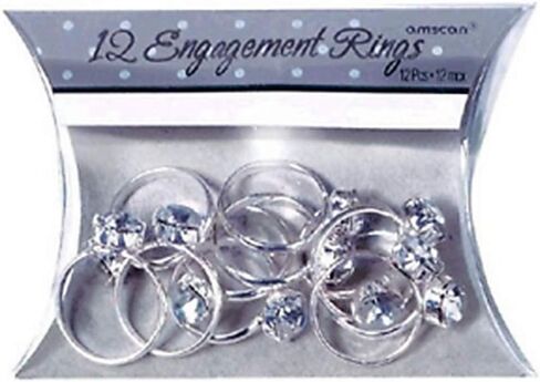 Amscan Engagement Rings, 3/4", Silver in Kuwait