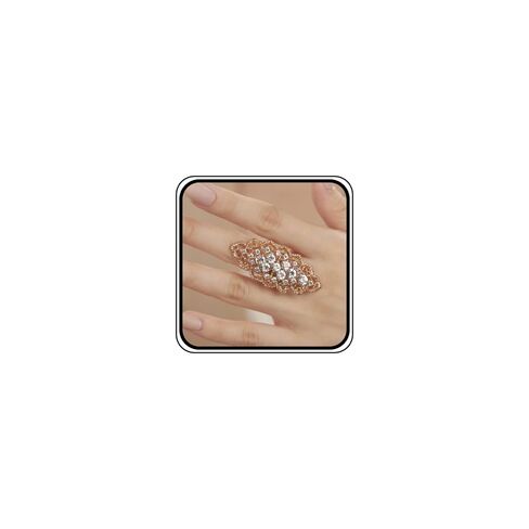 YERTTER Vintage Gold Emerald Crystal Ring Wide African Style Chic Women Statement Ring RhinestoneExaggerated Cocktail Ring Vintage Rhinestone Ring for Wedding Women Girls (Gold） in Kuwait