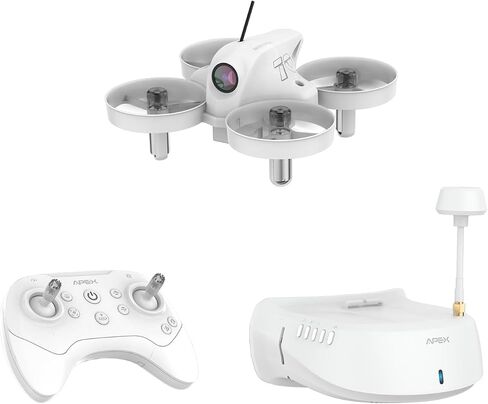 APEX FPV Drone Kit with 120° Wide FPV Goggles，3 Batteries RTF Drone | VR70-2.0 with Altitude Hold,Low Latency Analog FPV Racing Whoop for Beginner & Freestyle Pilot in Kuwait