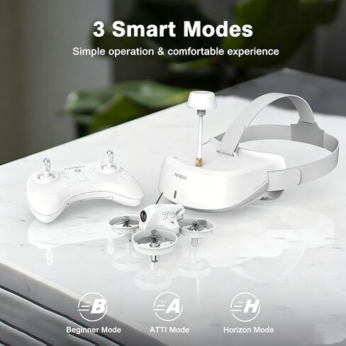 APEX FPV Drone Kit with 120° Wide FPV Goggles，3 Batteries RTF Drone | VR70-2.0 with Altitude Hold,Low Latency Analog FPV Racing Whoop for Beginner & Freestyle Pilot in Kuwait
