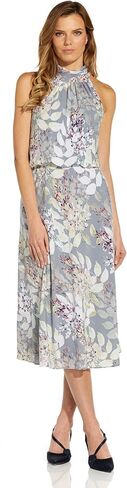 Adrianna Papell Women's Watercolor Floral Midi Dress in Kuwait