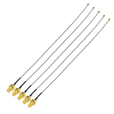 SUPERBAT U.fl/IPEX MHF4 Cable (6inch 2-Pack) MHF4 to RP-SMA Bulkhead Cable for M.2 NGFF Interface Mini PCIe Cards WiFi Bluetooth Antenna Extension Cable PCI Router in Kuwait