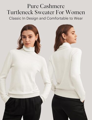 LILYSILK 100% Pure Cashmere Sweater for Women Long Sleeve Crew Neck Pullover, Soft, Lightweight in Kuwait