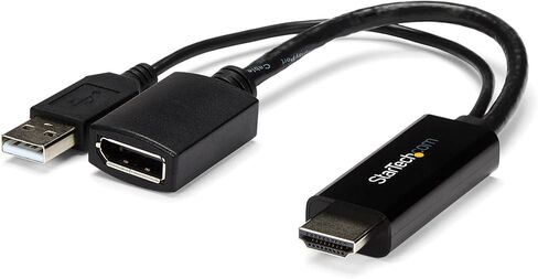 StarTech.com 4K 30Hz HDMI to DisplayPort Video Adapter w/USB Power & .com 6ft DisplayPort 1.2 Cable in Kuwait