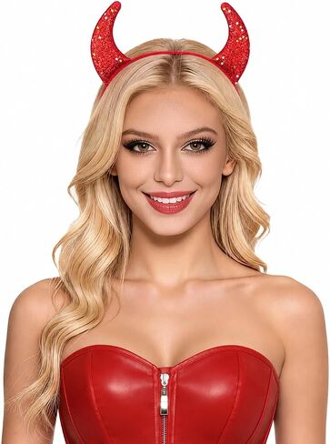 Bonnie Z. Leonardo Glitter Devil Horns Headband G Purple in Kuwait