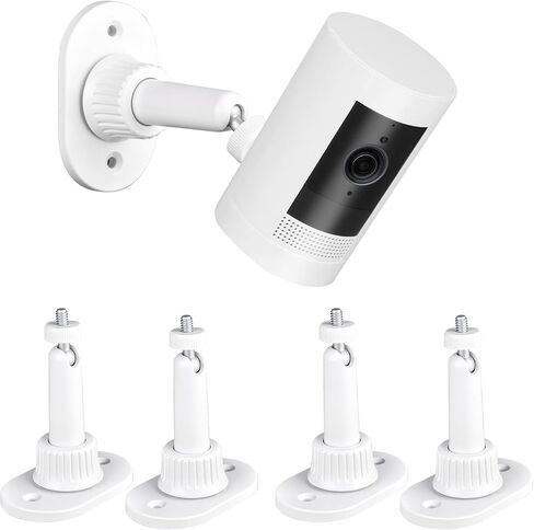 4 Pack Adhesive Wall Mount Compatible with Ring Stick Up Cam，Outdoor Cam Plus and Indoor Cam(1st Gen) Camera,360 Degree Adjustable Mounting Bracket in Kuwait