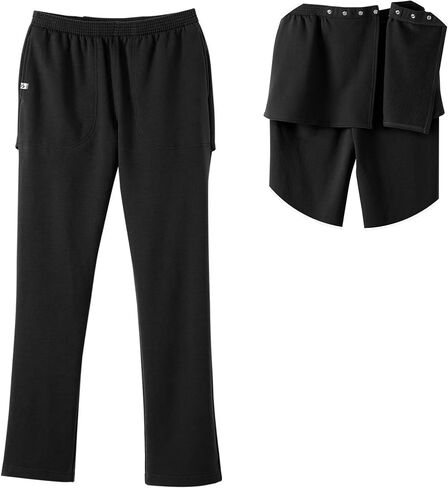 Silvert's Adaptive Clothing & Footwear Women’s Petite Open Back Fleece Pant - Navy 2XL in Kuwait