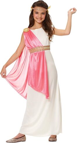 Costume Culture Girl's Roman Empress Costume, Ivory, Small in Kuwait