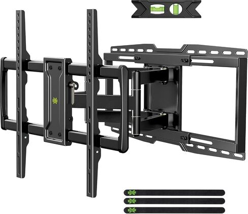USX MOUNT Full Motion TV Wall Mount Bracket for 32-90" TVs up to 150lbs with 8" Sliding Design, Ultra-Large TV Mount for up to 24" Studs with Swivel, Tilt, Extension & Leveling, Max VESA 600x400mm in Kuwait