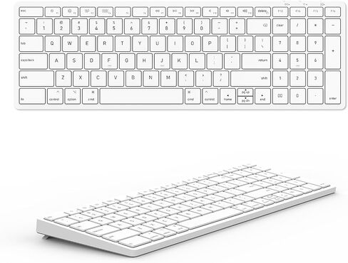 Wired Keyboard for Apple Mac OS Computer/Laptop, Aluminum Alloy Housing,150CM Cable Connection, Plug-N-Play USB Keyboard with Numeric Keypad Available to iMac/Mac Mini or MacBook Pro/Air-Black in Kuwait