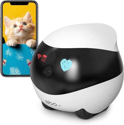 Enabot Home Security Camera with Self-Charging, Night Vision, Wireless Camera for Pet Elderly Baby, 16GB SD Storage APP Remote Control in Kuwait