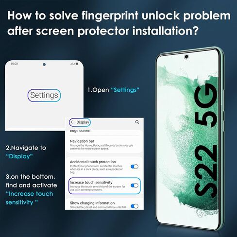 ivoler [2+2 Pack Tempered Glass Screen Protector for Samsung Galaxy S22 5G 6.1'' 2022 [2 Pack] [Not Fit Galaxy S22Plus&S22 Ultra ] with [2 Pack] Camera Lens Protector with Alignment Frame Clear in Kuwait