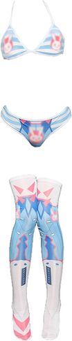 Women's Sexy Cosplay Lingerie Costume Kawaii Anime Micro Bikini Cute Bra and Panty with Thigh High Socks in Kuwait