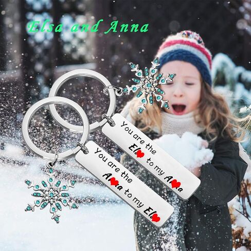 CHOORO Elsa Anna Jewelry Queen Elsa Princess Anna Gift You The Anna to My Elsa Keychain Set in Kuwait