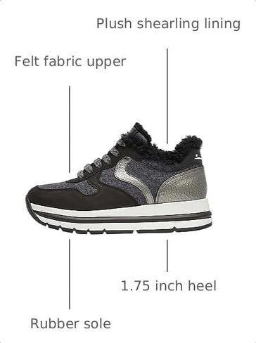 VOILE BLANCHE Women's Maran Shearling Platform Sneakers in Kuwait